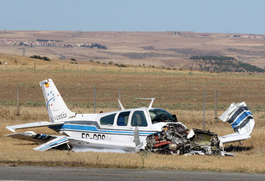 Fotos: Sin un rasguño, tras estrellarse con su avioneta en Fuentemilanos