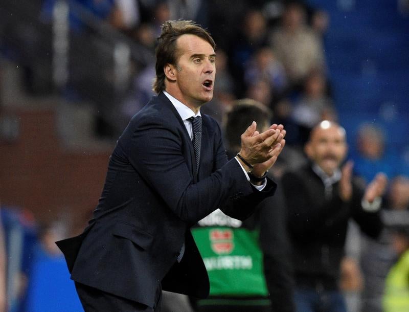 Lopetegui, durante el partido.