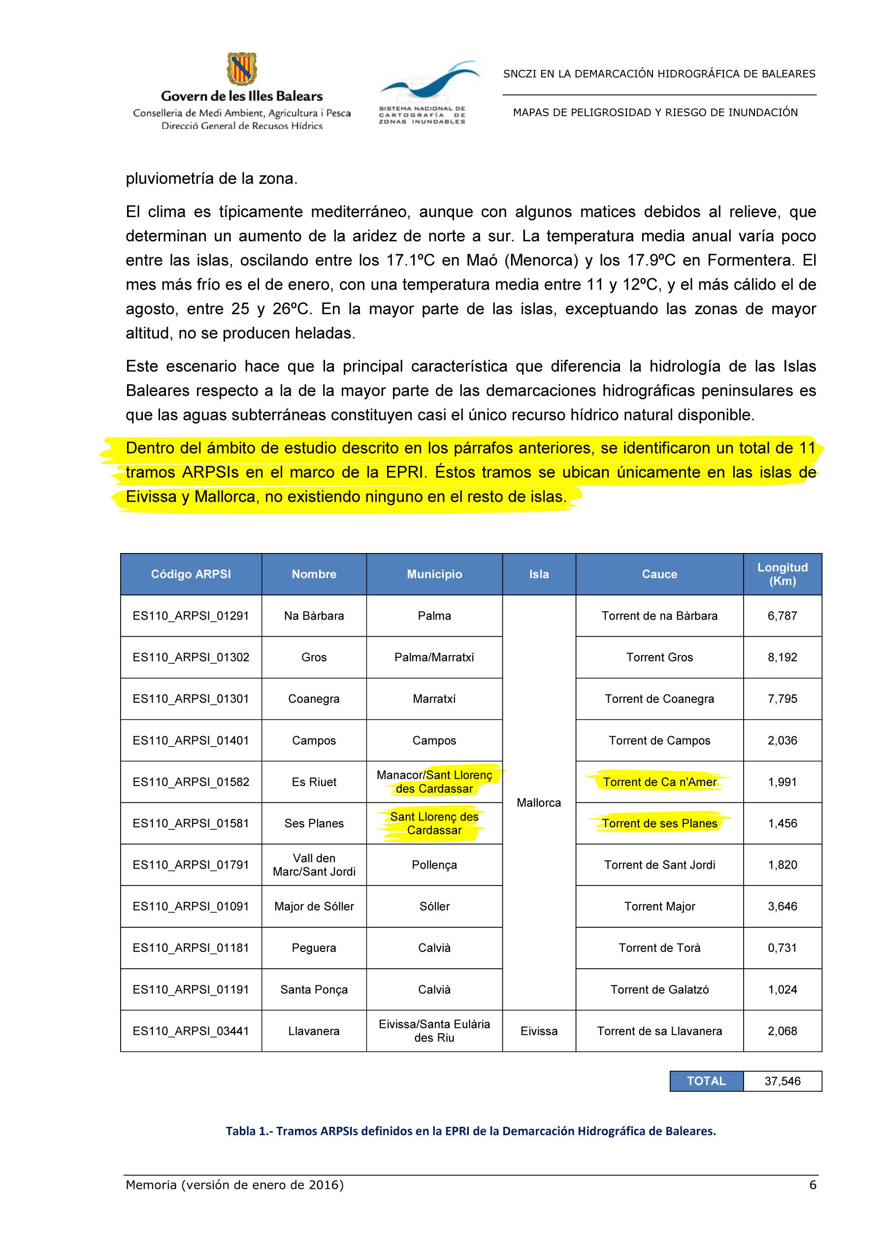 Documento del Govern al que ha tenido acceso este periódico.