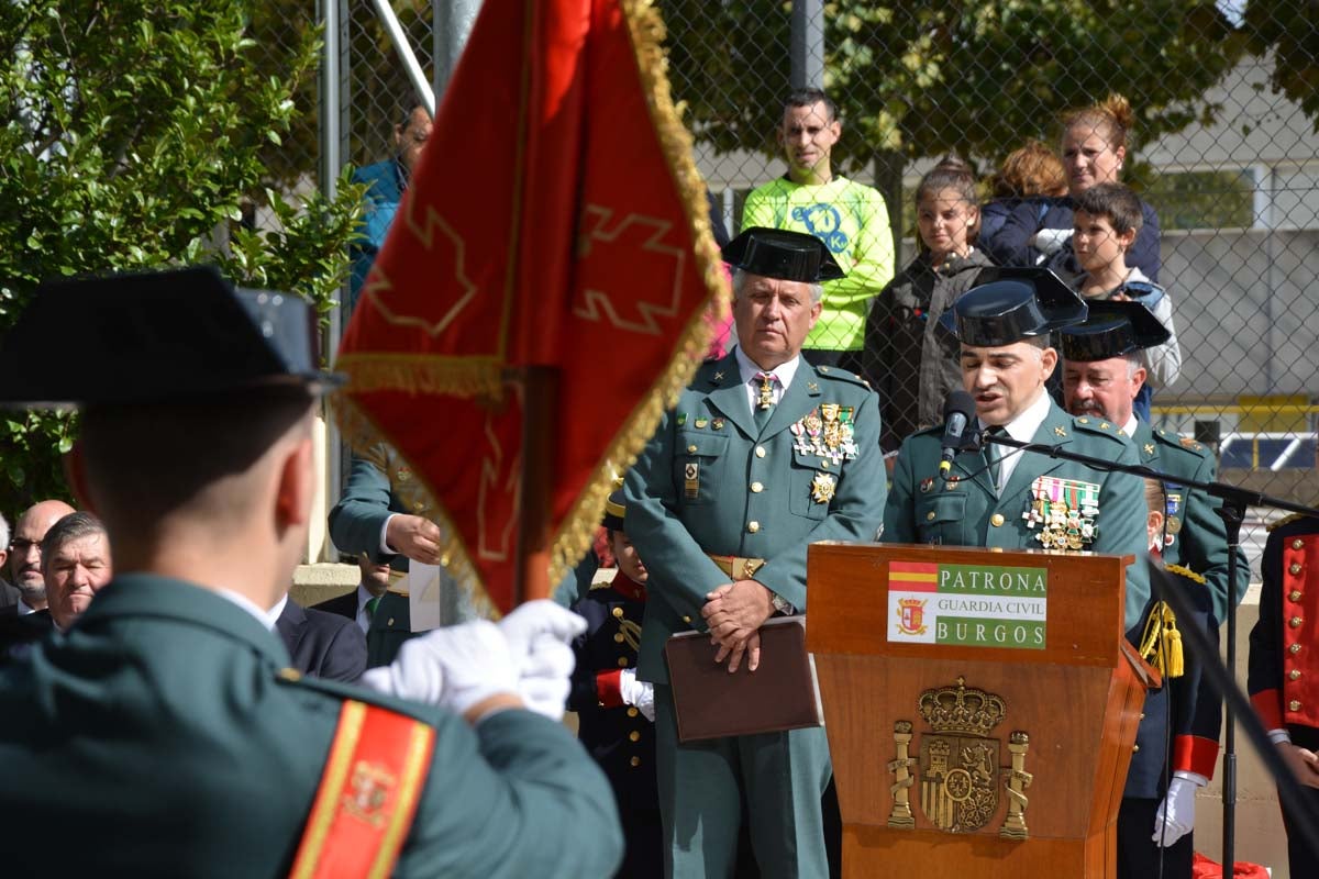 La casa cuartel de la Guardia Civil en Burgos acoge los actos del día de la patrona del cuerpo.