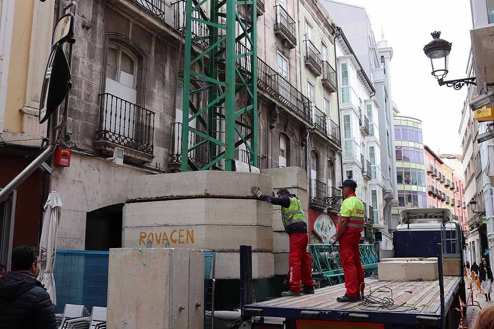 Fotos: Corte de la calle Almirante Bonifaz por la instalación de una grúa