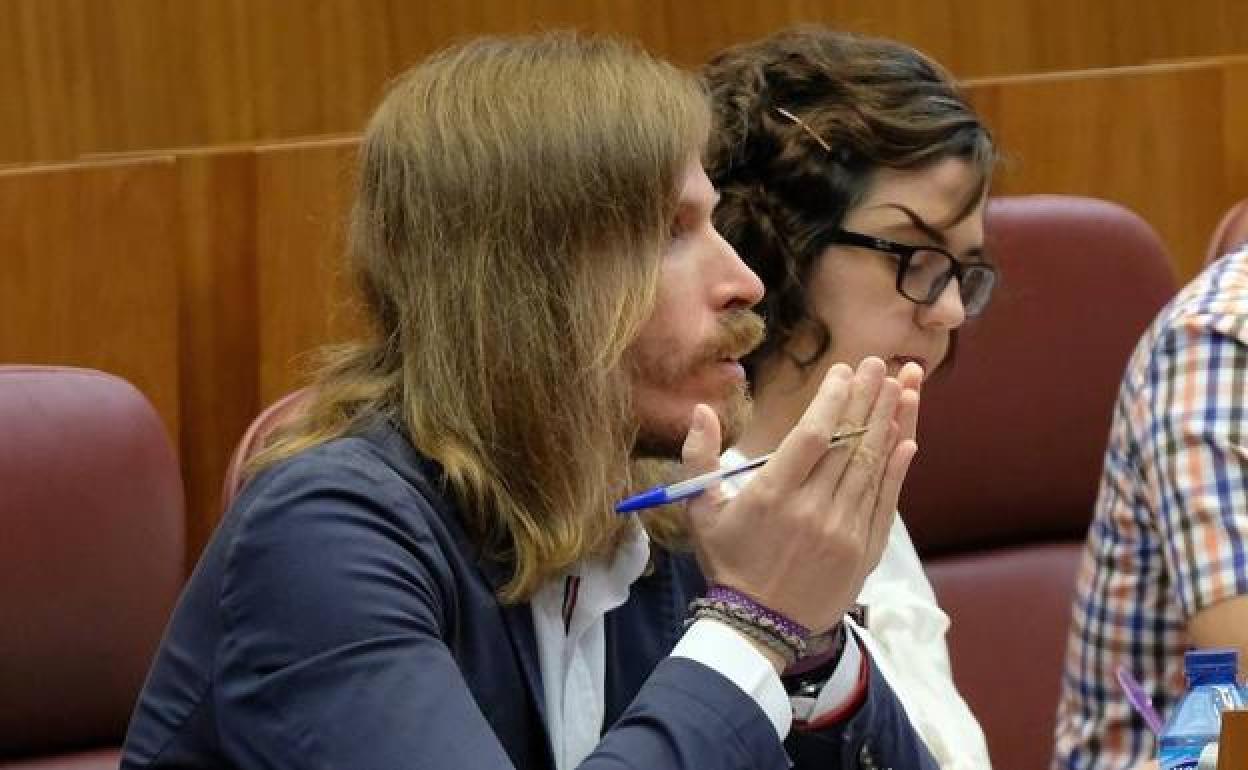 Pablo Fernández, durante el Debate sobre el Estado de la Región. 