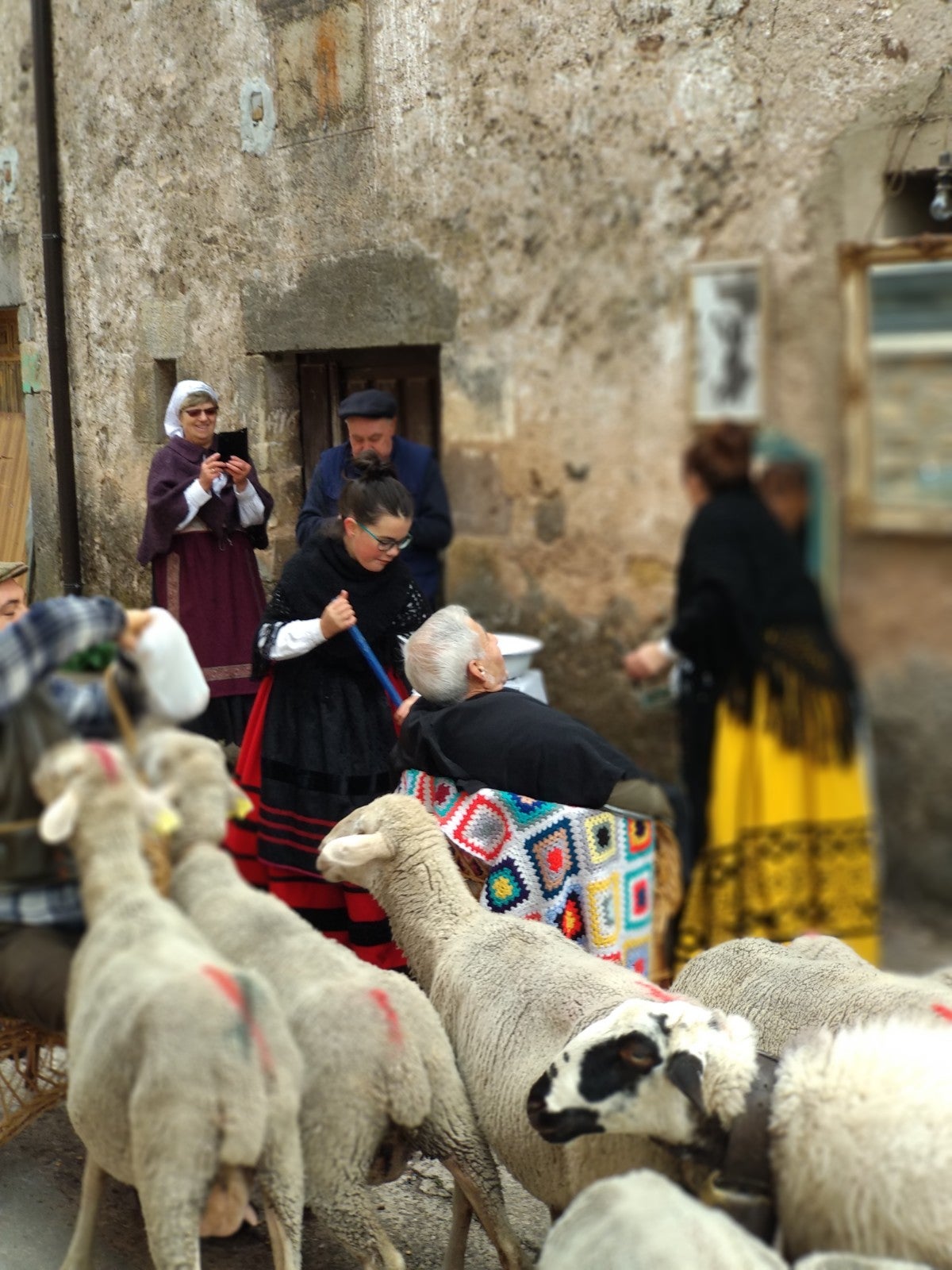 Tolbaños de Arriba recrea el momento de la trashumancia