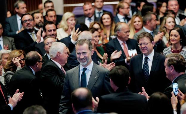 El Rey en el Congreso de la Empresa Familiar en Valencia.