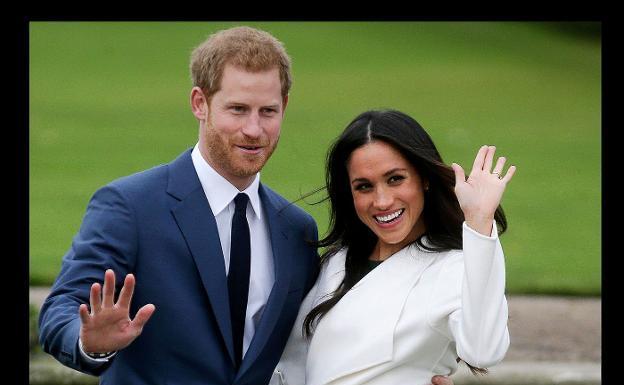 Enrique y Meghan Markle, tras anunciar su embarazo. 