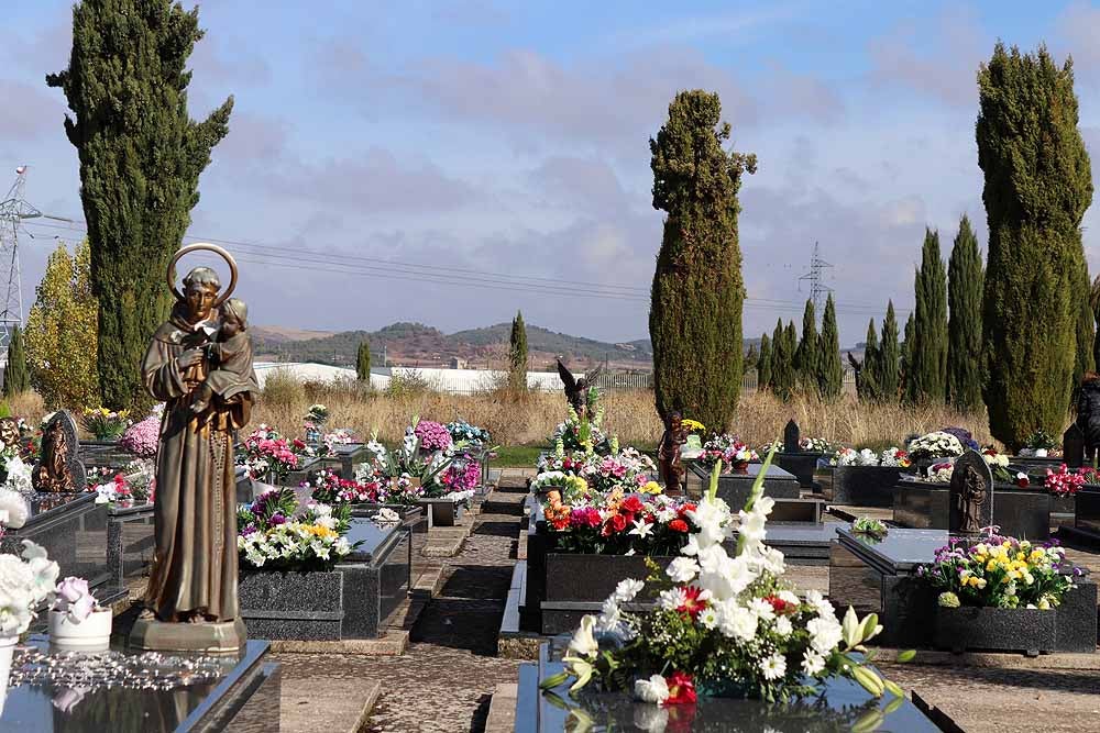 El Día de Todos los Santos, el Cementerio de San José ha estado lleno de burgaleses, que han ido a visitar a sus difuntos y a llevarles flores de recuerdo
