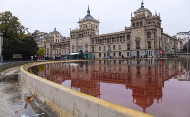 La fuente de la Plaza de Zorrilla. 