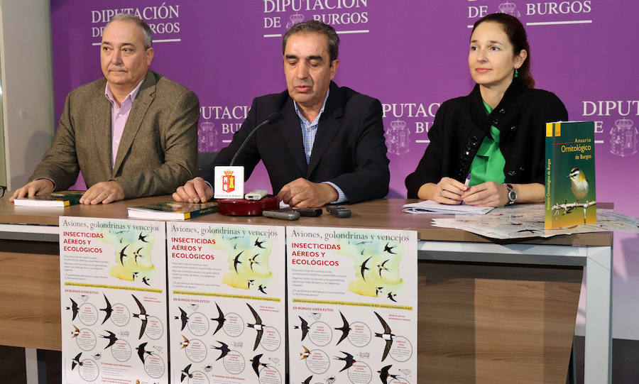 El anuario ornitológico se ha impreso junto a un cartel sobre aves insectívoras. 