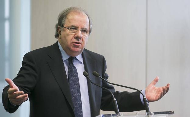 El presidente de la Junta de Castilla y León, Juan Vicente Herrera, durante la presentación de los resultados del Plan de Crecimiento Innovador de las empresas de Castilla y León