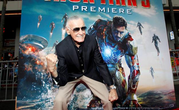 Stan Lee, durante la premiere de 'Iron Man 3'.
