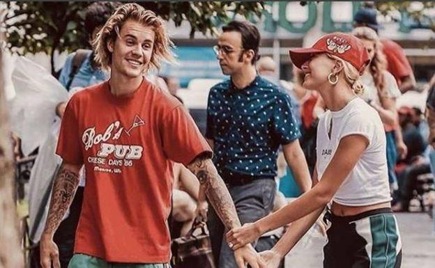 Justin Bieber y Hailey Baldwin.