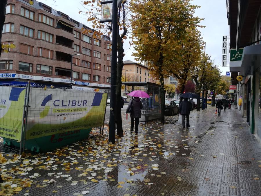 La lluvia llega a Burgos y se quedará, al menos, una semana