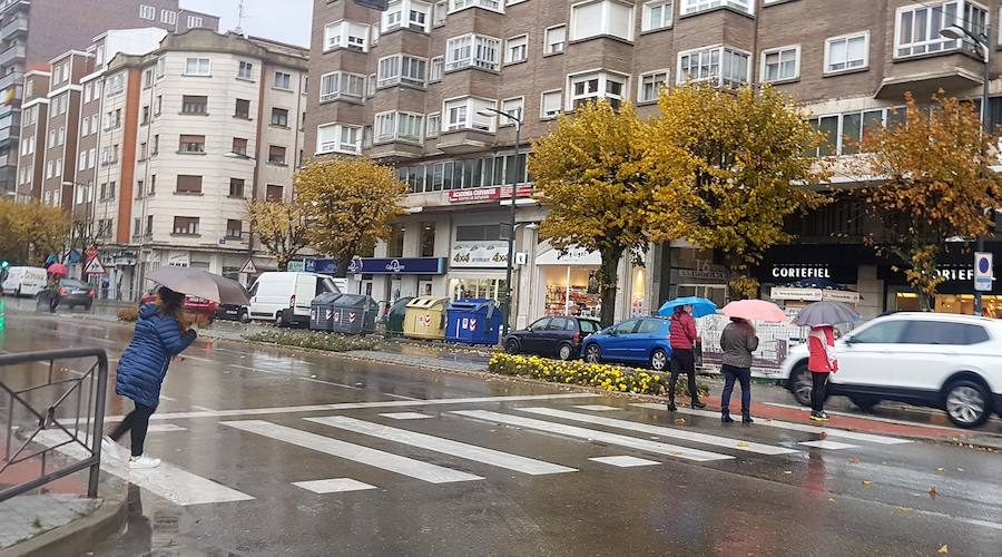 La lluvia llega a Burgos y se quedará, al menos, una semana