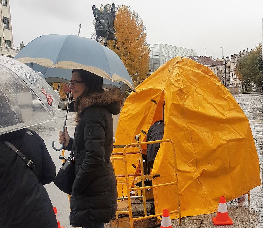 La lluvia llega a Burgos y se quedará, al menos, una semana