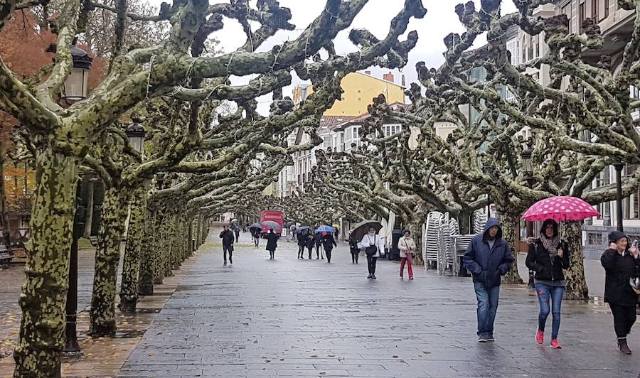 La lluvia llega a Burgos y se quedará, al menos, una semana