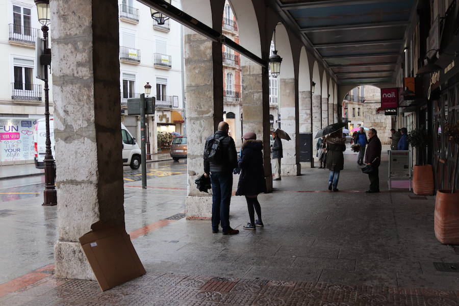 La lluvia llega a Burgos y se quedará, al menos, una semana