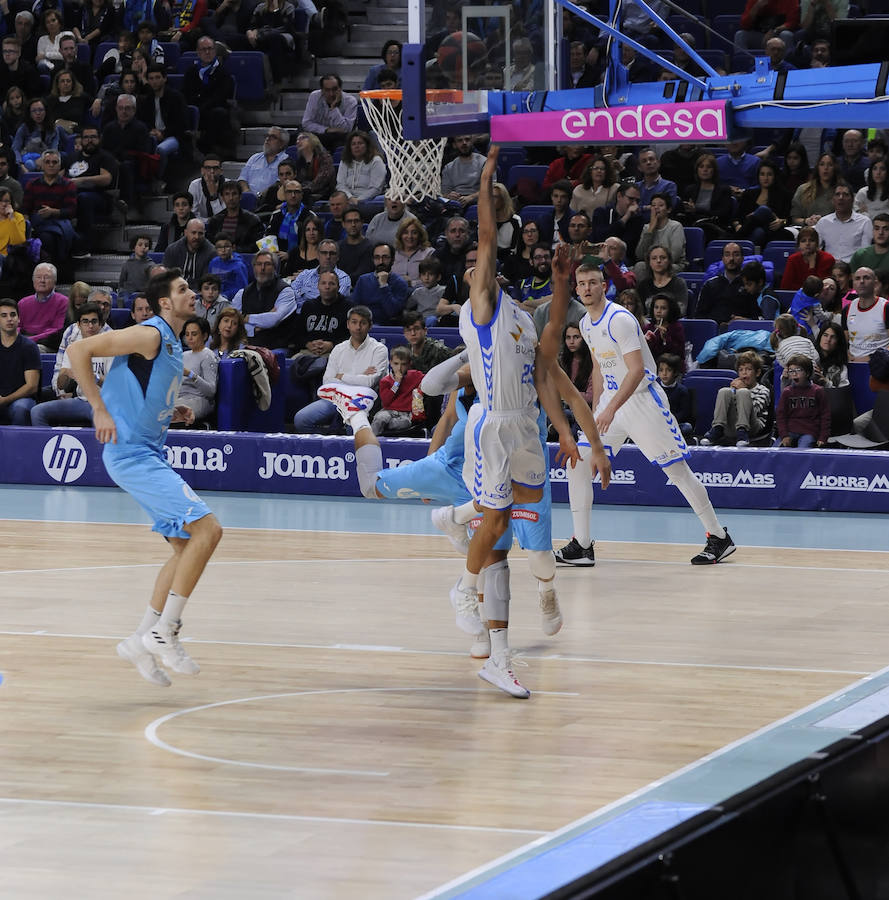 Un resumen en imágenes del partido que ha enfrentado hoy al Movistar Estudiantes y el San Pablo Burgos en el Wizink Center de Madrid.