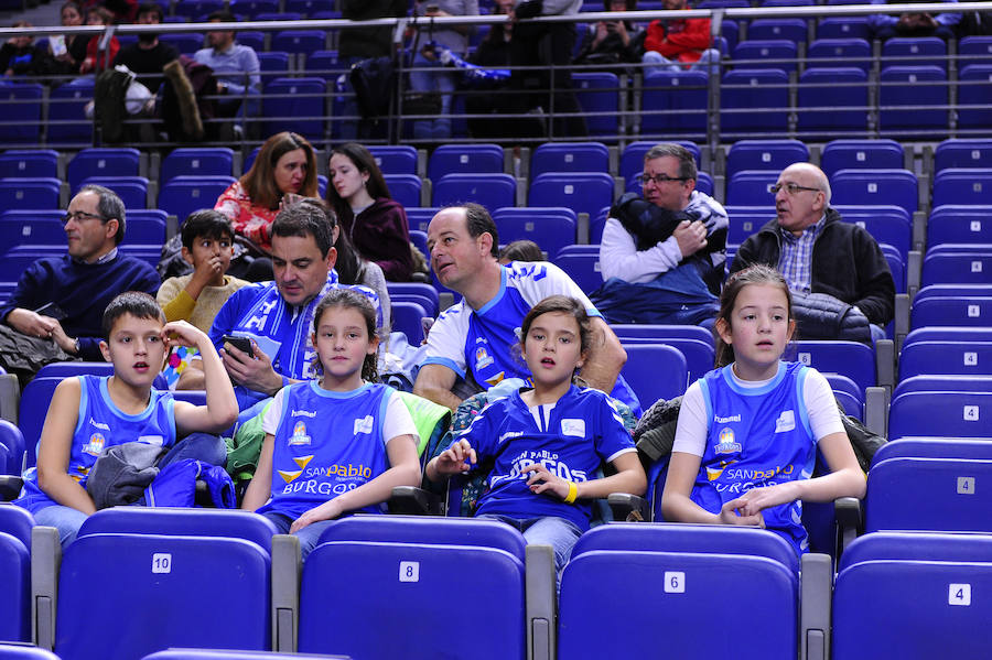 Cientos de aficionados burgaleses vuelven a desplazarse en masa al WiZink Center de Madrid para apoyar al San Pablo