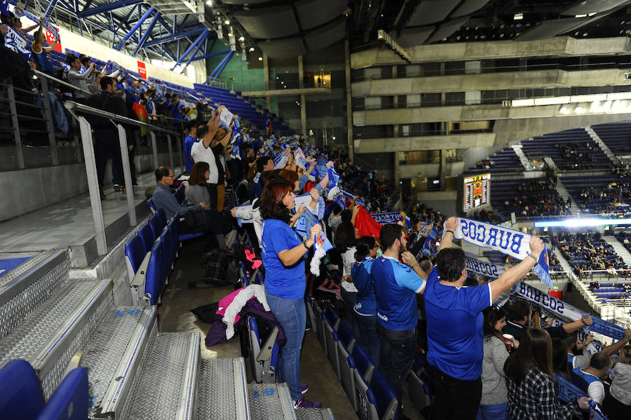 Cientos de aficionados burgaleses vuelven a desplazarse en masa al WiZink Center de Madrid para apoyar al San Pablo