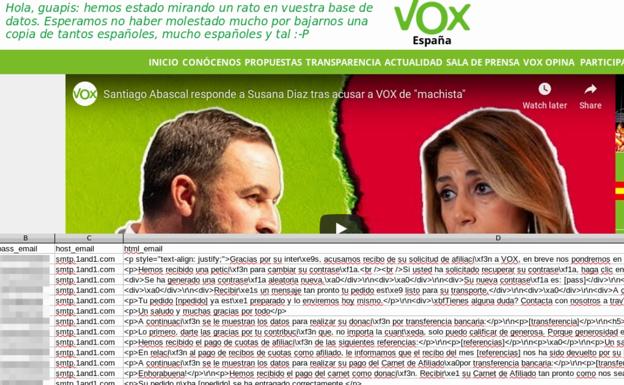 Los ciberactivistas de Anonymous 'hackean' la web de VOX y acceden a los datos de 30.000 usuarios