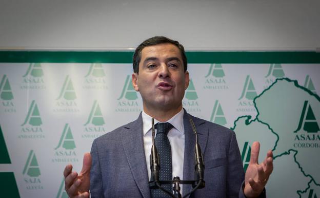 El presidente del PP-A, Juanma Moreno. 