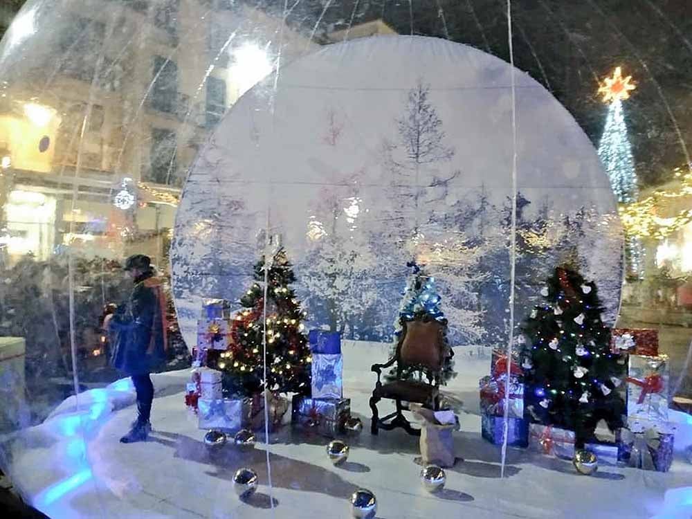 El espectáculo 'Fantasía de luz' inauguró la programación navideña de Aranda de Duero