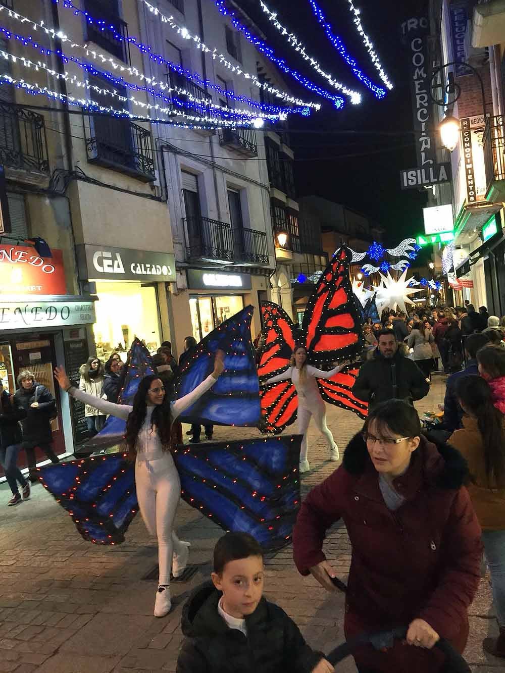 El espectáculo 'Fantasía de luz' inauguró la programación navideña de Aranda de Duero