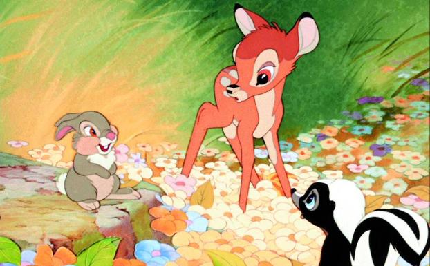 Escena de la película 'Bambi' (1942).
