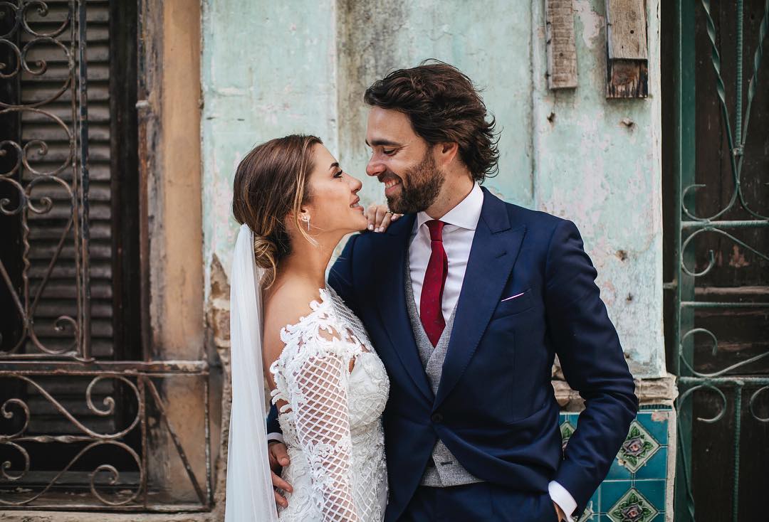 Elena Tablada y Javier Ungría celebraron su boda religiosa el día 8 de diciembre en La Habana.