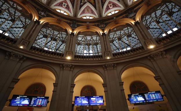 Sede de la Bolsa en Madrid. 