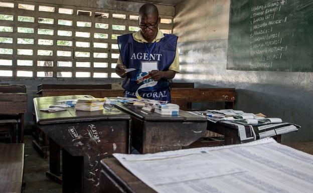Recuento de votos en el Congo. 