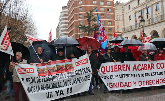 Imagen de una de las múltiples movilizaciones de los pensionistas