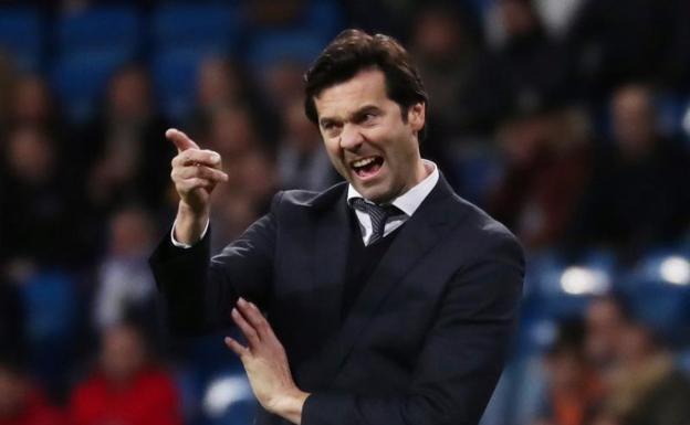 Santiago Solari, durante el partido de Copa contra el Leganés. 