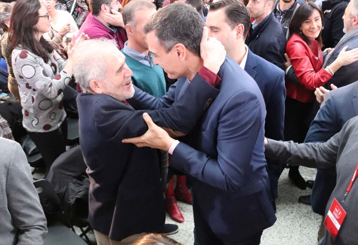 El presidente del Gobierno, Pedro Sánchez, participa en la presentación de la candidatura oficial de Luis Tudanca a la Presidencia de la Junta.