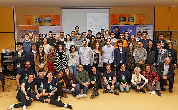 Participantes Startup Weekend Burgos 2018. 