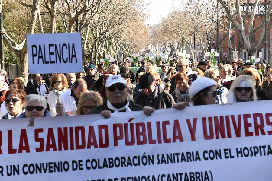 Fotos: Manifestación en Valladolid en defensa de la sanidad pública de Castilla y León