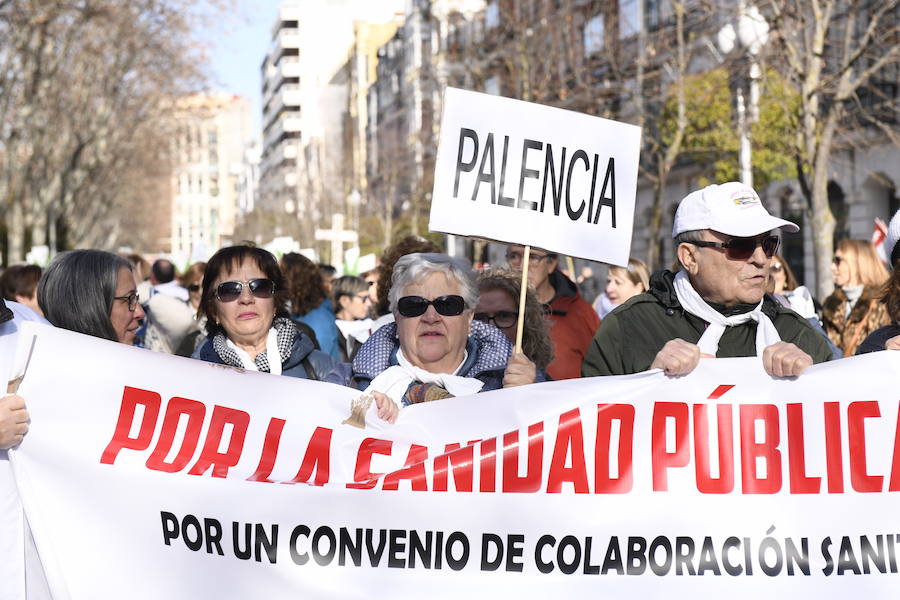 Fotos: Manifestación en Valladolid en defensa de la sanidad pública de Castilla y León