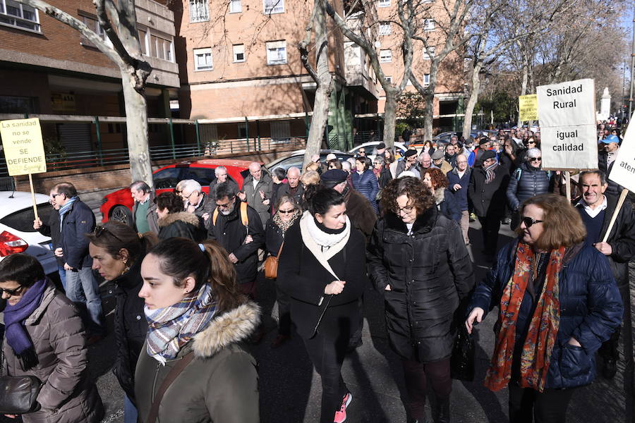 Fotos: Manifestación en Valladolid en defensa de la sanidad pública de Castilla y León