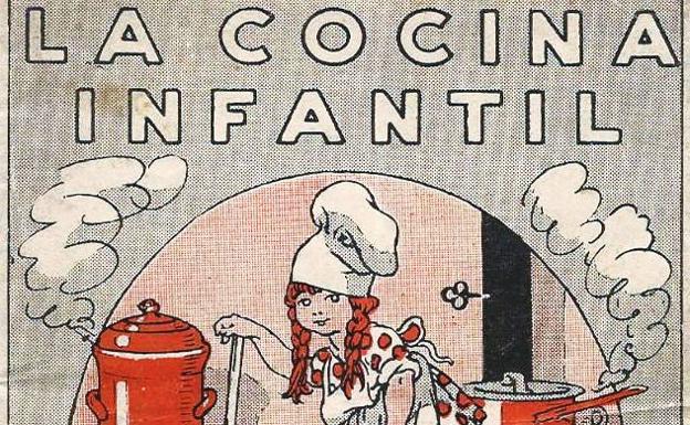 Ilustración de portada de 'La cocina infantil', 1920. Ana Vega