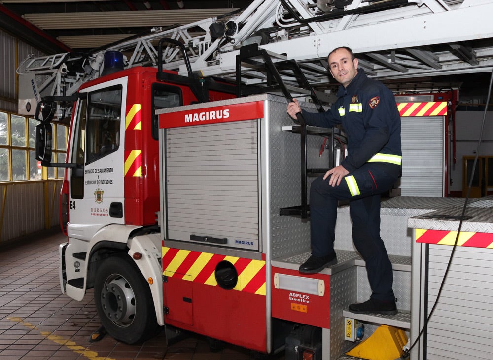 Fotos: Miguel Ángel Extremo, jefe de Bomberos de Burgos