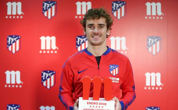 Griezmann, jugador del mes de enero. 