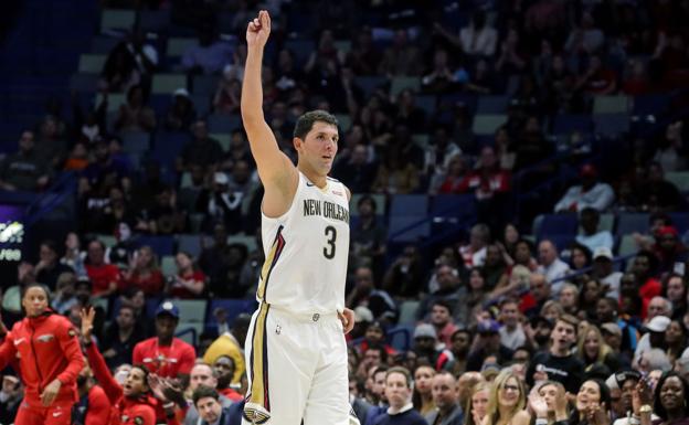 Mirotic en un partido con los Pelicans esta temporada. 