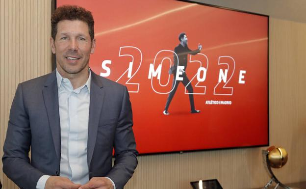 Diego Pablo Simeone seguirá en el Atlético hasta 2022. 