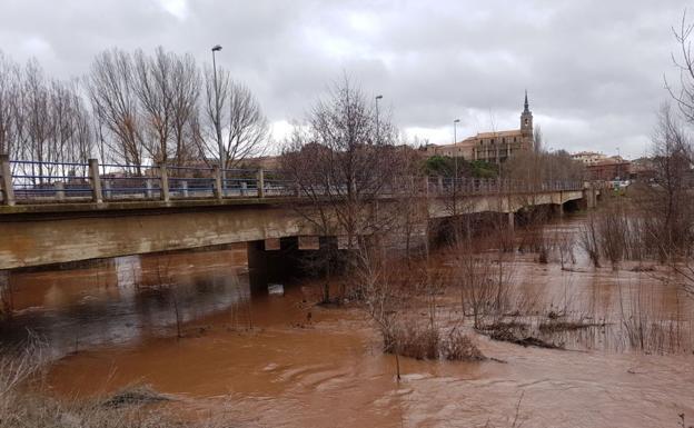 Río Arlanza a su paso por Lerma.