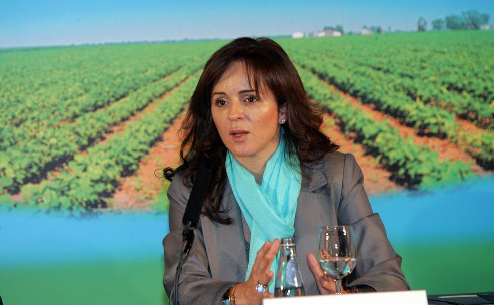 Silvia Clemente, en el año 2008, durante su etapa como consejera de Agricultura.