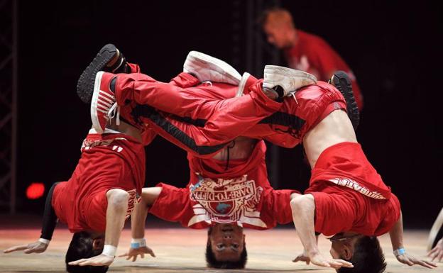 Competición internacional de 'breakdance'. 