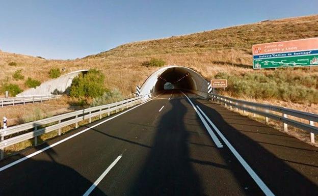 Túnel de Tardajos, en la autovía León-Burgos. 