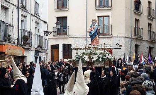 Nuestra Señora de los Dolores, durante la procesión del pasado Jueves Santo.