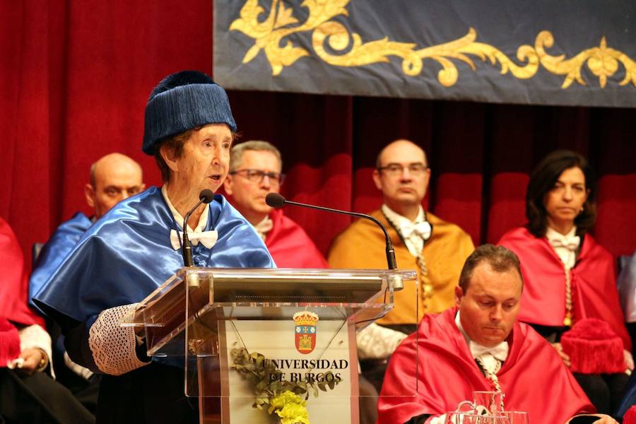 La Universidad de Burgos arranca los actos de conmemoración del 25 aniversario nombrando doctora 'Honoris Causa' a la científica Margarita Salas, durante los actos del Día del Doctor