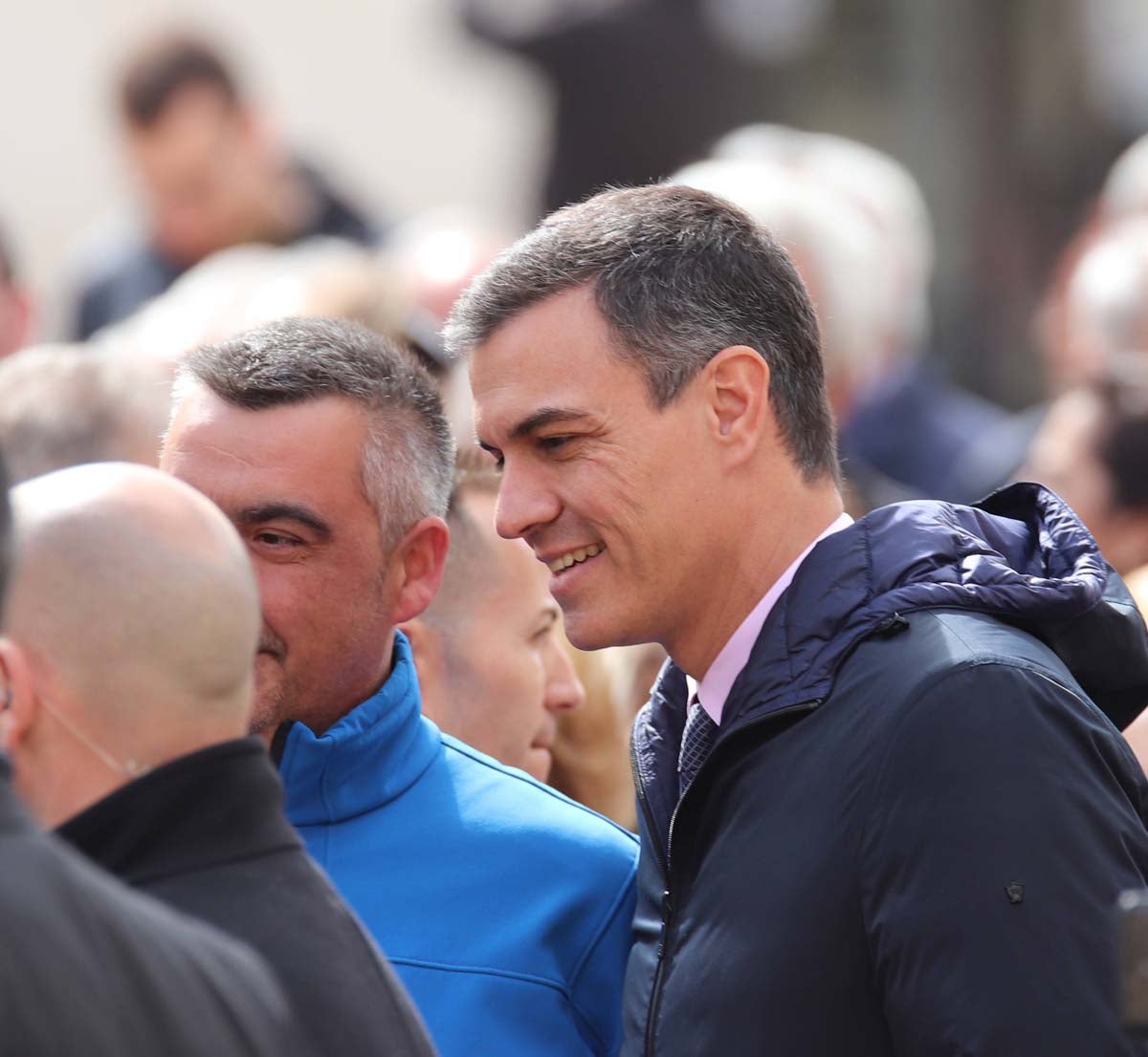 El presidente del Gobierno, Pedro Sánchez, ha culminado su viaje a Burgos con una visita a la Catedral.